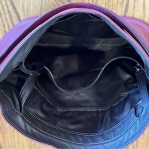 Longchamp Leather Deep Red Shoulder Bag